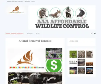 Animalremovaltoronto.com(Affordable Wildlife Control Service) Screenshot