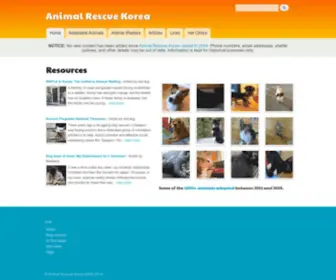 Animalrescuekorea.org(Animal Rescue Korea) Screenshot