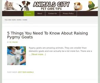 Animals-City.com(Animals City) Screenshot