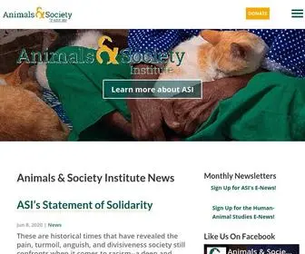 Animalsandsociety.org(Animals and Society Institute) Screenshot