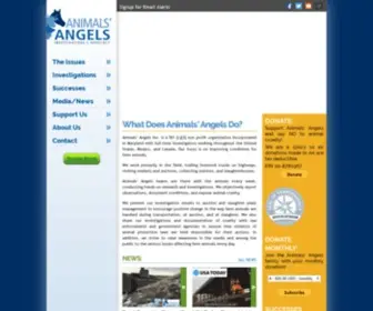 Animalsangels.org(Animals Angels) Screenshot