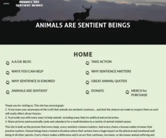 Animalsaresentientbeings.org(WCS) Screenshot