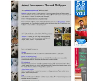 Animalscreensavers.com(Animal Screensavers) Screenshot