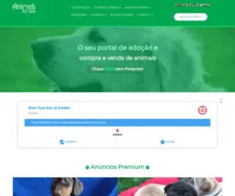 Animalsforsale.com.br(Seu portal de compra/venda e adoção de animais e filhotes de todas as espécies e raças) Screenshot