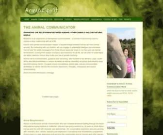 Animalspirit.org(The Animal Communicator) Screenshot