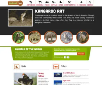 Animalspot.net(Animal Kingdom Facts and Pictures) Screenshot