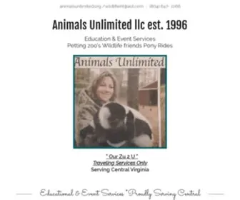 Animalsunlimited.org(Animals Unlimited Llc) Screenshot