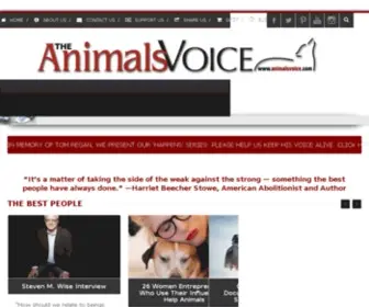 Animalsvoice.com(The Animals Voice) Screenshot