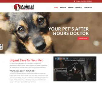 Animalurgentcarecenter.net(What do you do if your pet) Screenshot