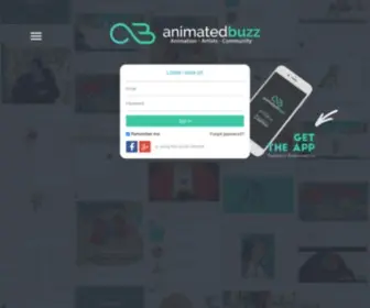 Animatedbuzz.com(The Animation Social Network) Screenshot