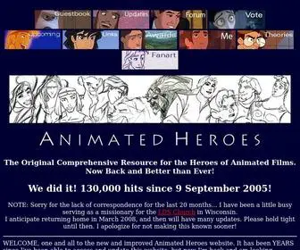 Animatedheroes.com(The NEW and IMPROVED Animated Heroes Website) Screenshot