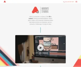 Animatestudios.com(Animated Explainer Videos & Design Studio NI) Screenshot