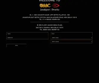 Animationdelhi.co.in(MAAC Janakpuri Institute in Delhi) Screenshot