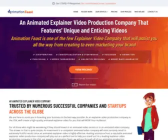 Animationfeast.com(Animated Explainer Video Production Company) Screenshot