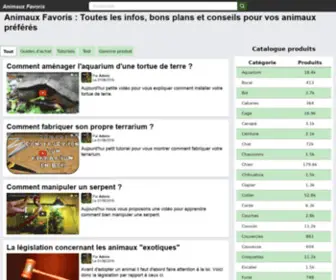 Animaux-Favoris.com(Animaux Favoris : Toutes les infos) Screenshot