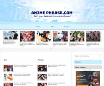 Anime-Phrase.com(Anime) Screenshot