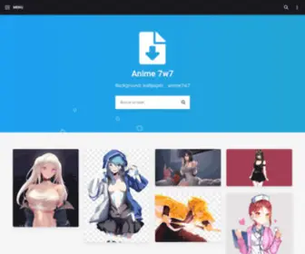 Anime7W7.com(Background, Wallpaper) Screenshot