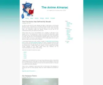 Animealmanac.com(The Anime Almanac) Screenshot