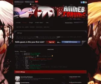 Animeb.com(Animeb is where fans from around the world can gather to discuss anime and Japanese culture) Screenshot