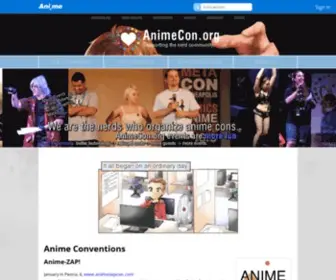 Animecon.org(We organize the best Anime Conventions) Screenshot