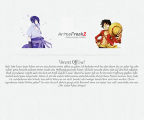 Animefreakz.org(Animefreakz) Screenshot