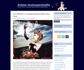 Animeinstrumentality.net(Anime Music News) Screenshot