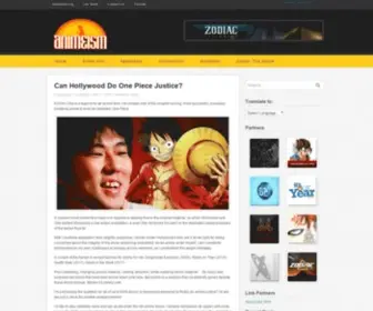 Animeism.org(Anime News) Screenshot