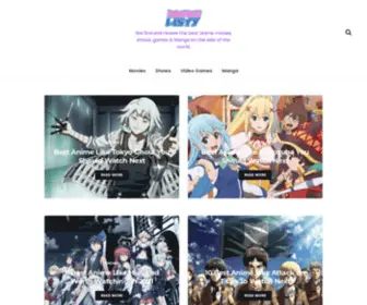 Animelisty.com(We find and review the best anime movies) Screenshot