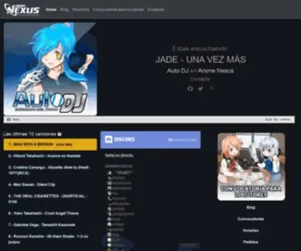 Animenexus.net(Radio Anime No.1 en América Latina con Podcast) Screenshot