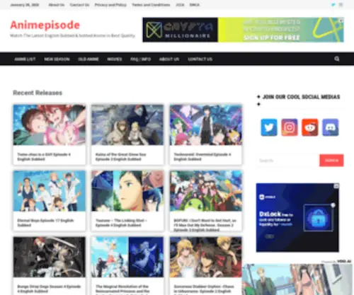 Animepisode.com(Animepisode) Screenshot