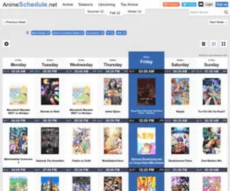 Animeschedule.net(Anime Timetable) Screenshot