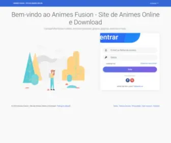 Animesfusion.org(Bem-vindo ao Animes-Fusion.org) Screenshot