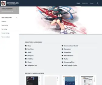 Animesites.org(Anime sites directory) Screenshot