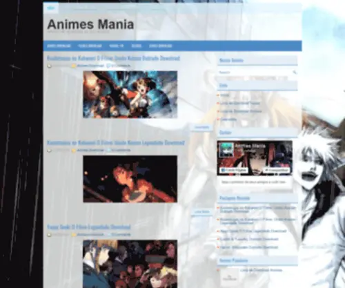 Animesmania2015.com.br(Animesmania 2015) Screenshot