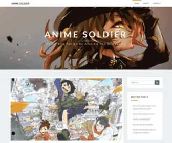 Animesoldier.com(Anime Blog For Anime Analysis and Discussion) Screenshot