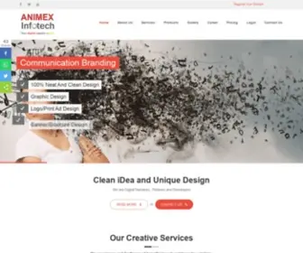 Animexinfotech.com(Website Design Software Development and Digital Marketing company) Screenshot