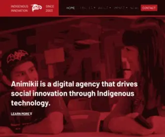 Animikii.com(Animikii Indigenous Technology) Screenshot