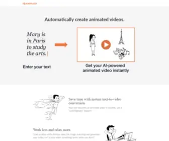 Animjoy.com(Automatically create animated videos) Screenshot