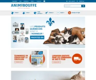 Animobouffe.com(Nourriture, Vêtements et Accessoires pour animaux) Screenshot