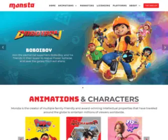 Animonsta.com(The Official Site for Monsta Studios) Screenshot