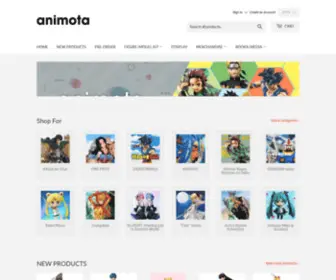 Animota.net(日本のアニメホビーグッズを買うならanimotaで) Screenshot