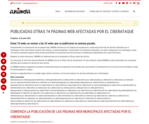 Animsa.es(Asociación Navarra de Informática Municipal) Screenshot