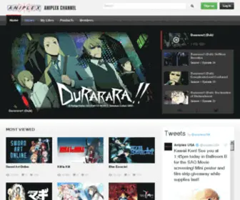 Aniplexchannel.com(Aniplex Channel) Screenshot