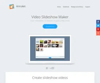 Aniroket.com(Photo to video slideshow maker Aniroket) Screenshot