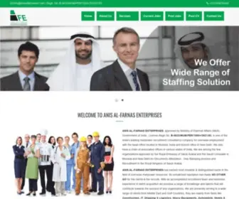 Anisalfarnasent.com(Skilled Unskilled Labour Manpower Supplier Saudi Arabia) Screenshot