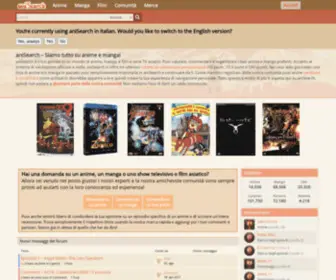 Anisearch.it(Manga e film asiatici su) Screenshot