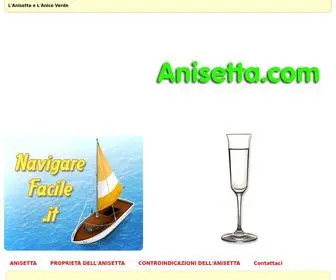 Anisetta.com(L' Anisetta e L' Anice Verde) Screenshot