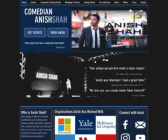 Anishcomedy.com(Corporate Comedian) Screenshot