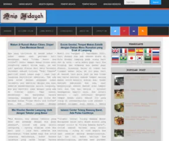 Anishidayah.com(SangPetualang) Screenshot