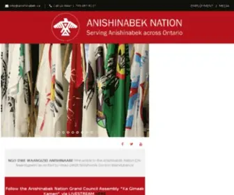 Anishinabek.ca(UNION OF ONTARIO INDIANS HOME UNION OF ONTARIO INDIANS) Screenshot